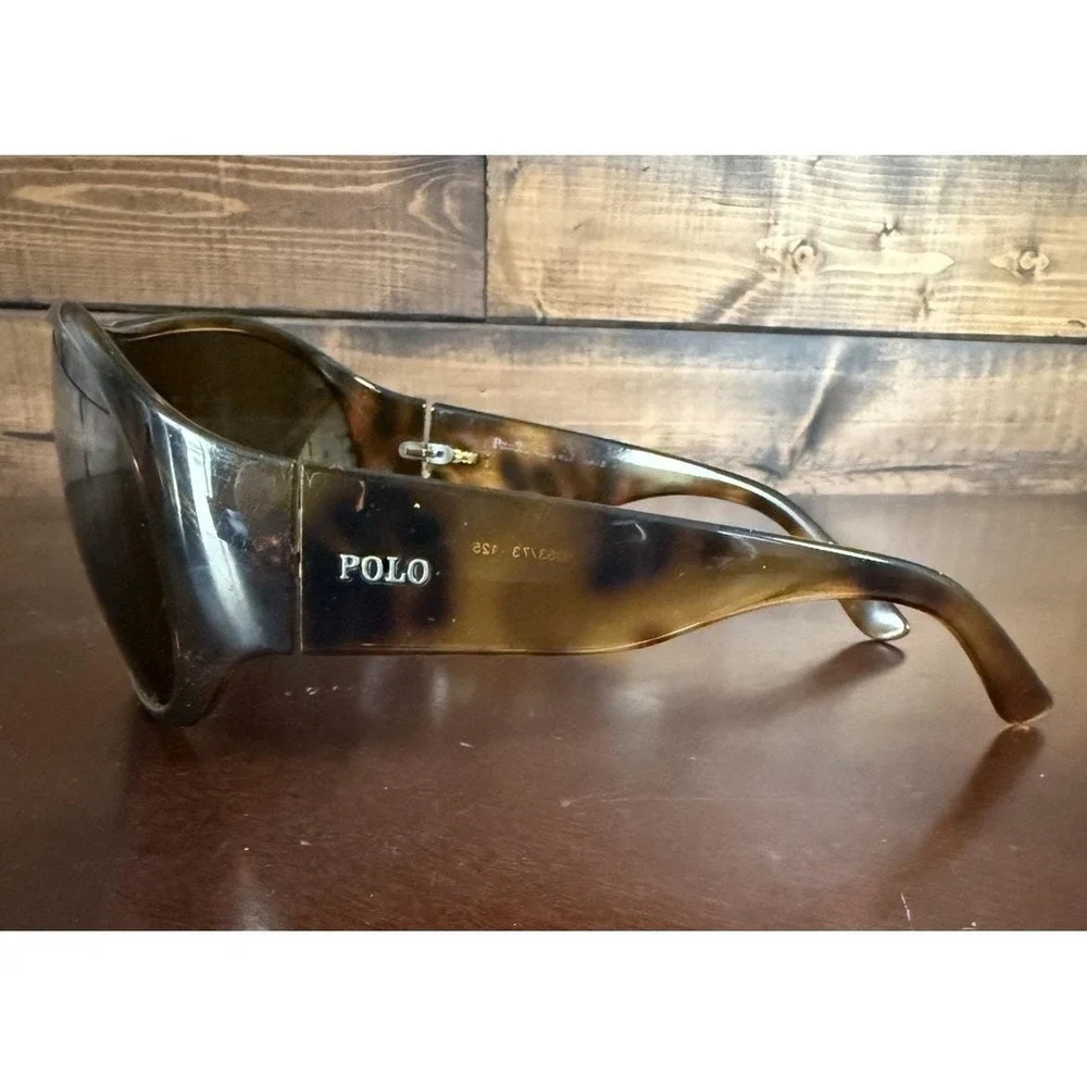 Vintage Ralph Lauren Polo Sunglasses Tortoise Wrap 4006 5063/73 Italy